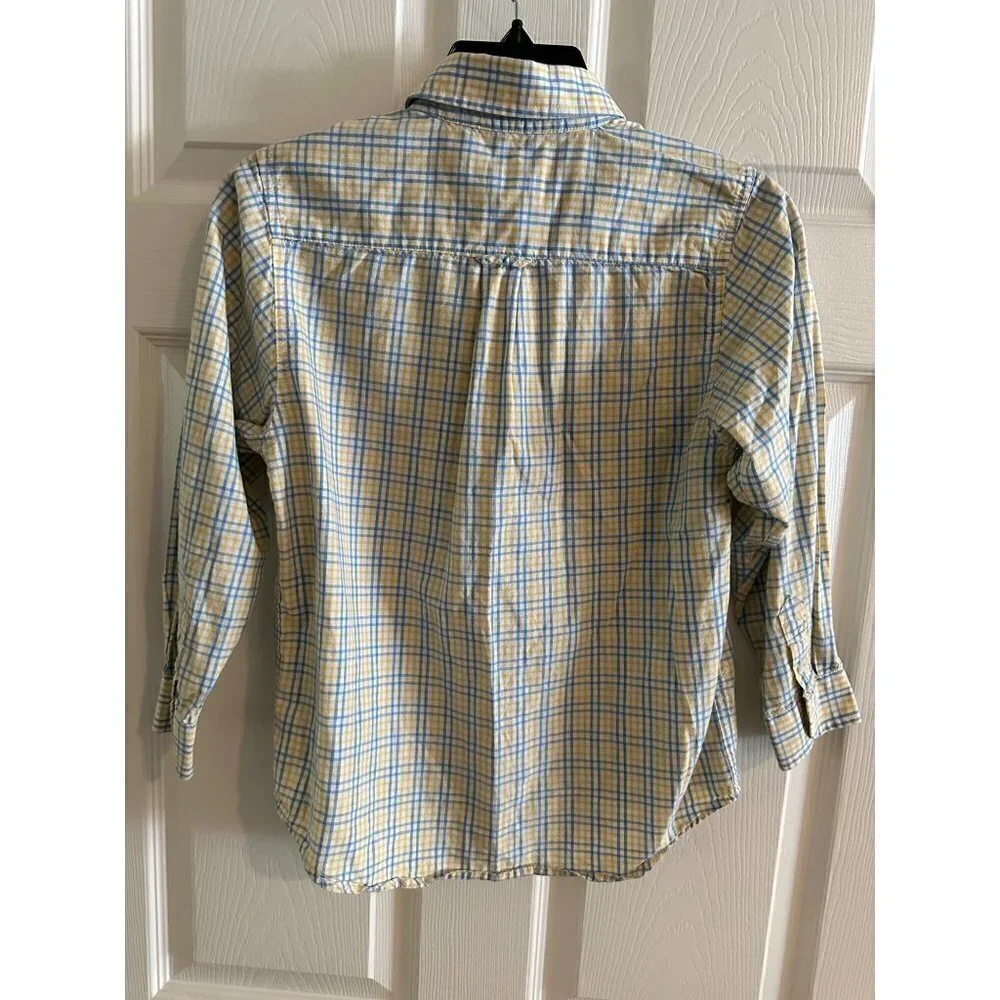 The Childrens Place Plaid Collared Shirt Size Youth Medium (7/8)